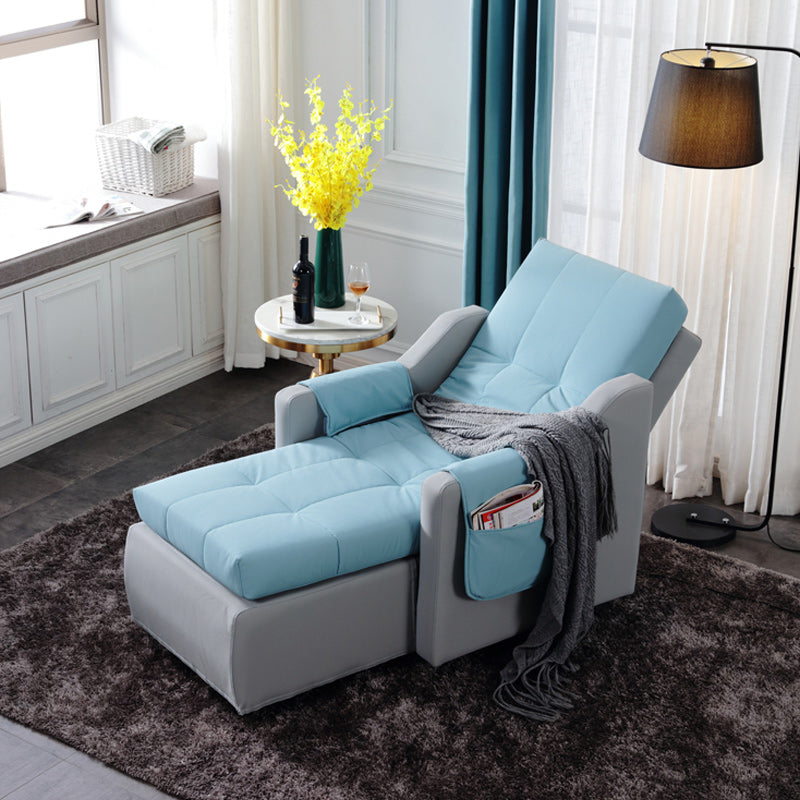 Scandinavian Standard Recliner Metal Solid Color Side Pockets Reclining