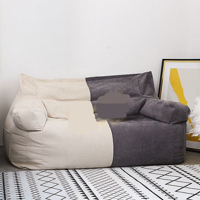 Modern Fabric Loveseat Sofa Rolled Arm Settee for Living Room