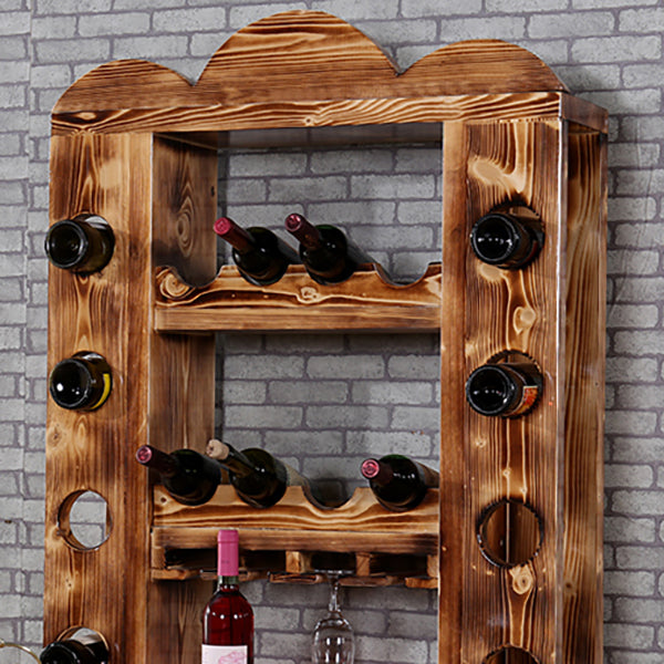 Traditional Wooden Bar Dining Table Ellipse Shape Bar Table for Kitchen