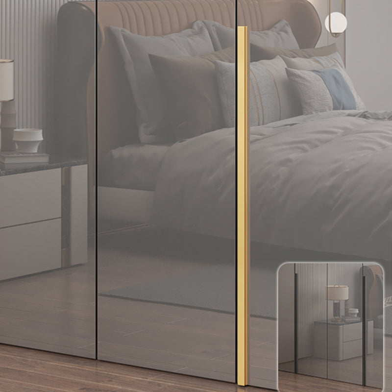 Engineered Wood Wardrobe Closet with Shelves Modern Wardrobe Cabinet for Home