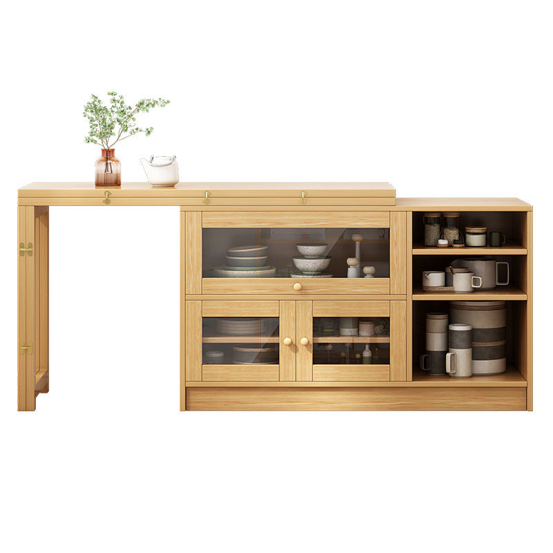 Natural Finish Dining Table Set 1/3 Pieces Faux Dinette Set for Home