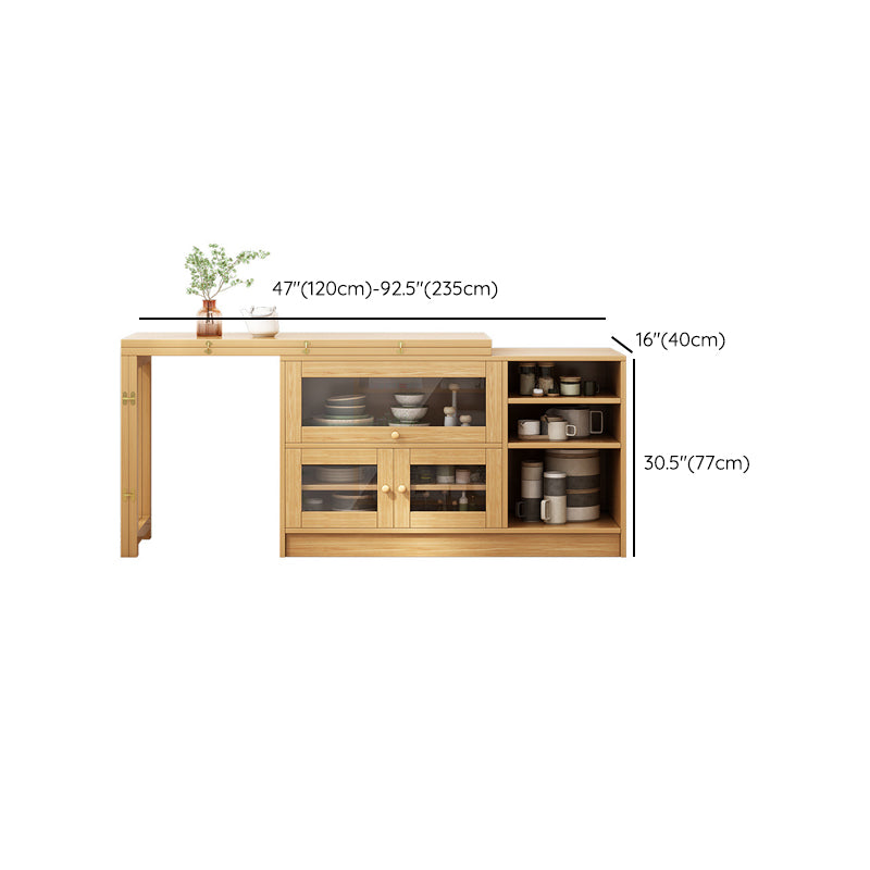 Natural Finish Dining Table Set 1/3 Pieces Faux Dinette Set for Home