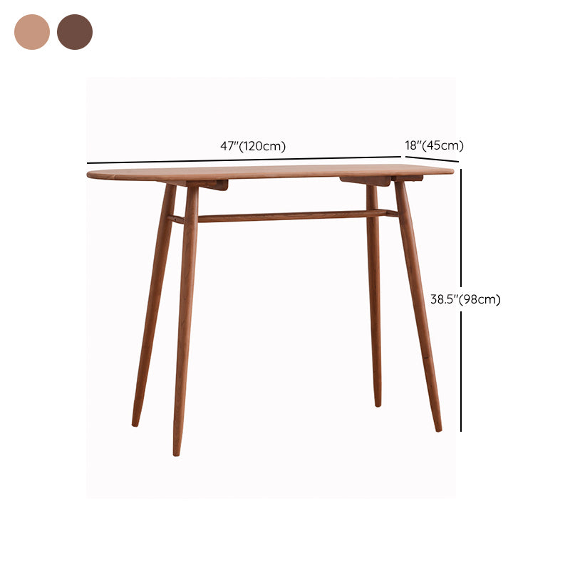 Contemporary Bar Dining Table Kitchen Rectangle Wood Bar Table