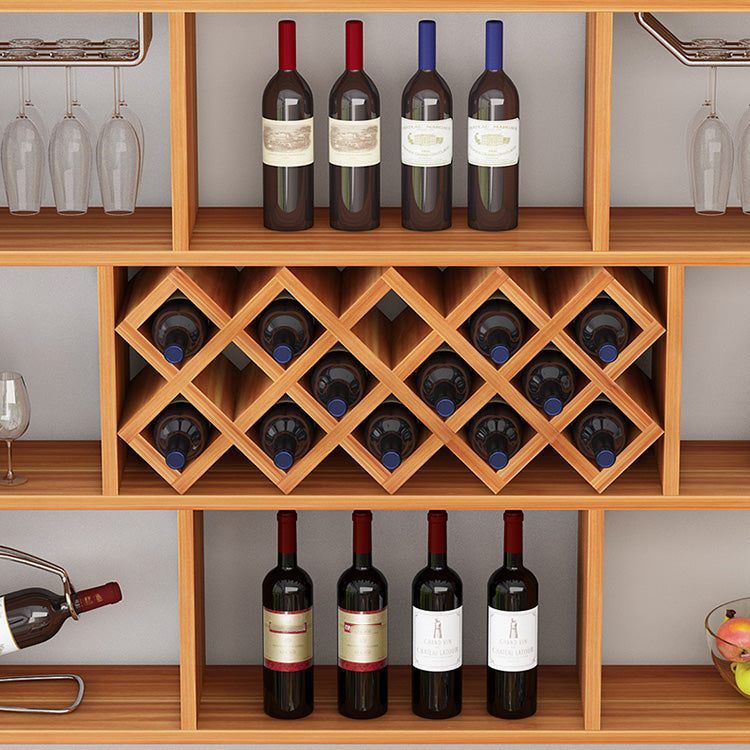 Modern Hanging Wine Bottle Holder Wooden Kitchen Wine Rack Bottle