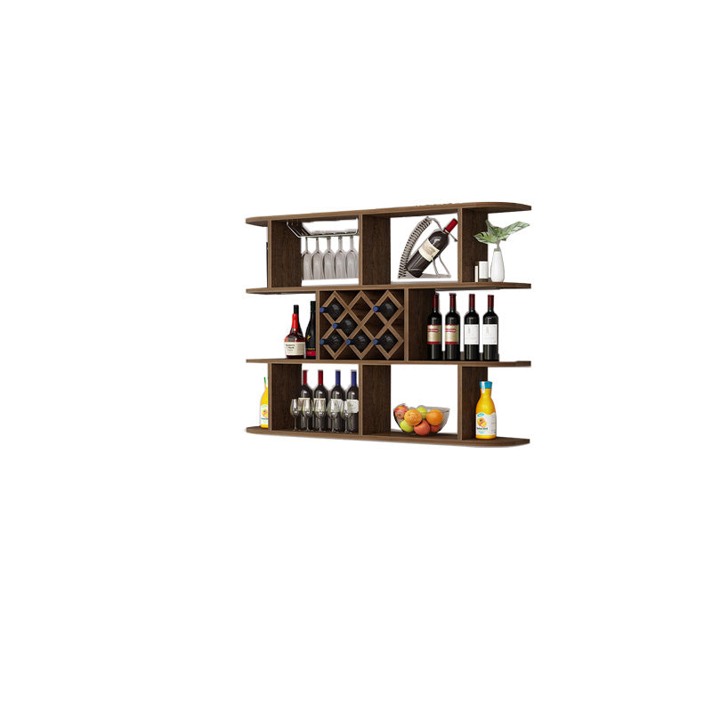 Modern Hanging Wine Bottle Holder Wooden Kitchen Wine Rack Bottle