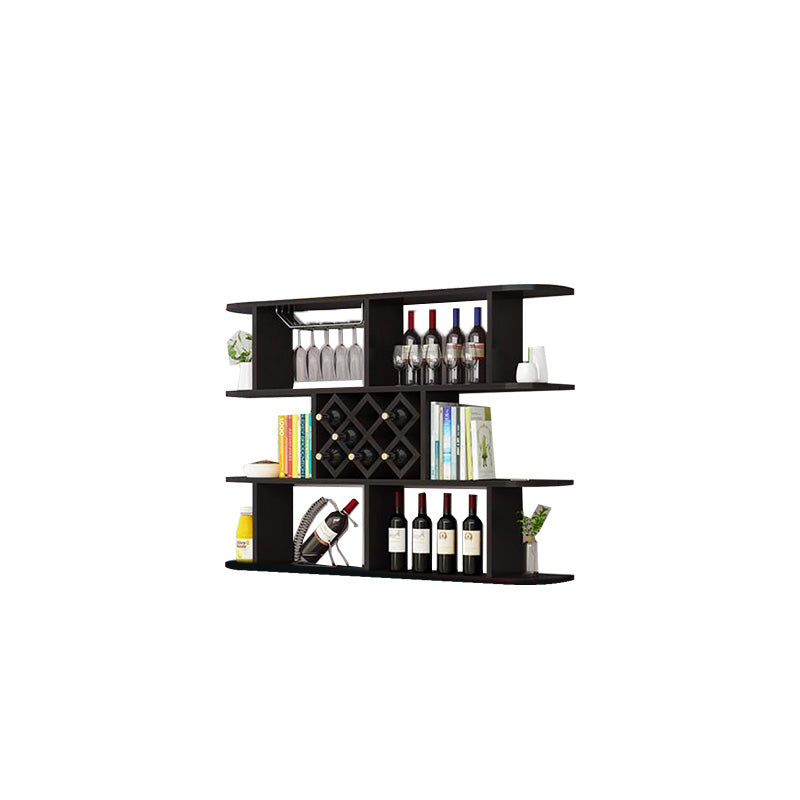 Modern Hanging Wine Bottle Holder Wooden Kitchen Wine Rack Bottle