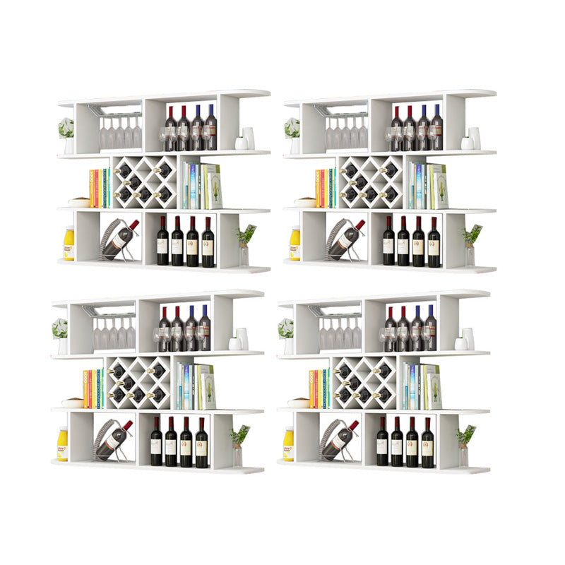 Modern Hanging Wine Bottle Holder Wooden Kitchen Wine Rack Bottle