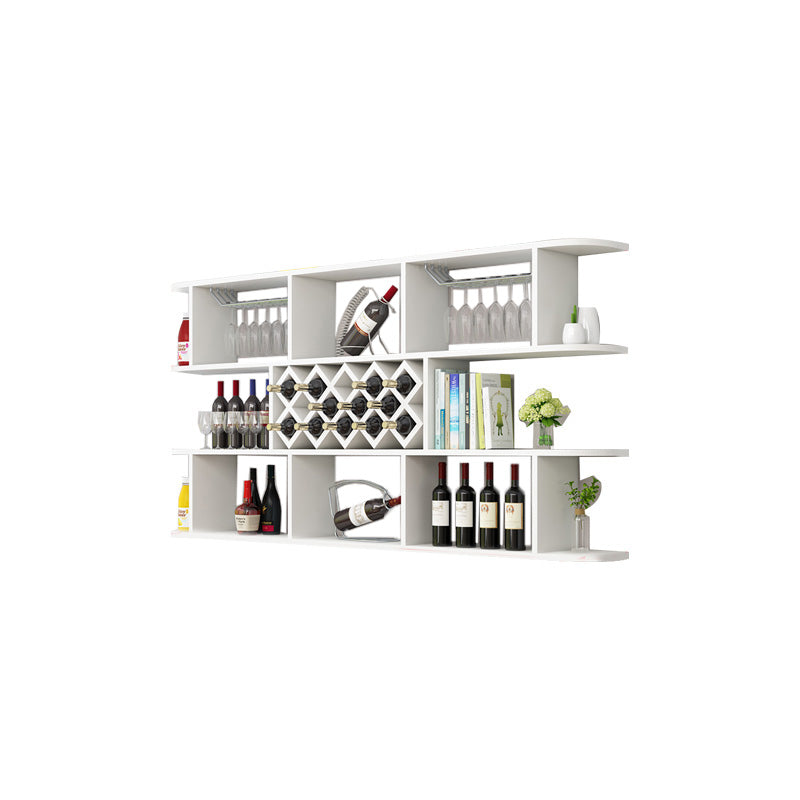 Modern Hanging Wine Bottle Holder Wooden Kitchen Wine Rack Bottle