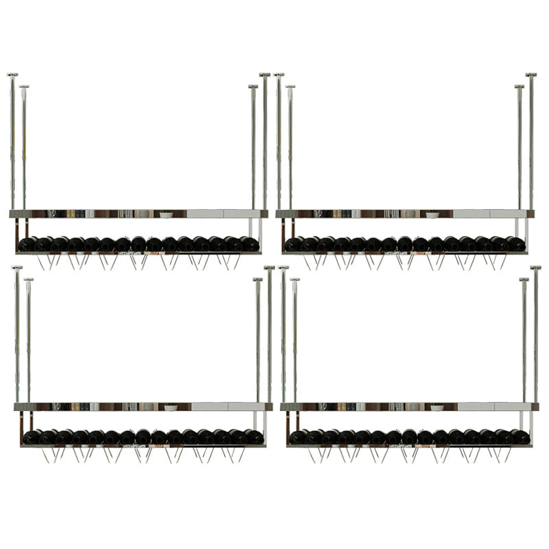 Modern Hanging Wine Bottle Holder Metal Kitchen Wine Rack Bottle