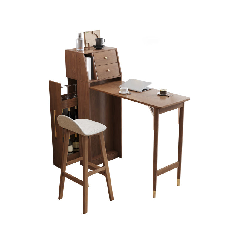 Modern Wood Rectangle Counter Table 2/3 Pieces Bar Table Set for Living Room