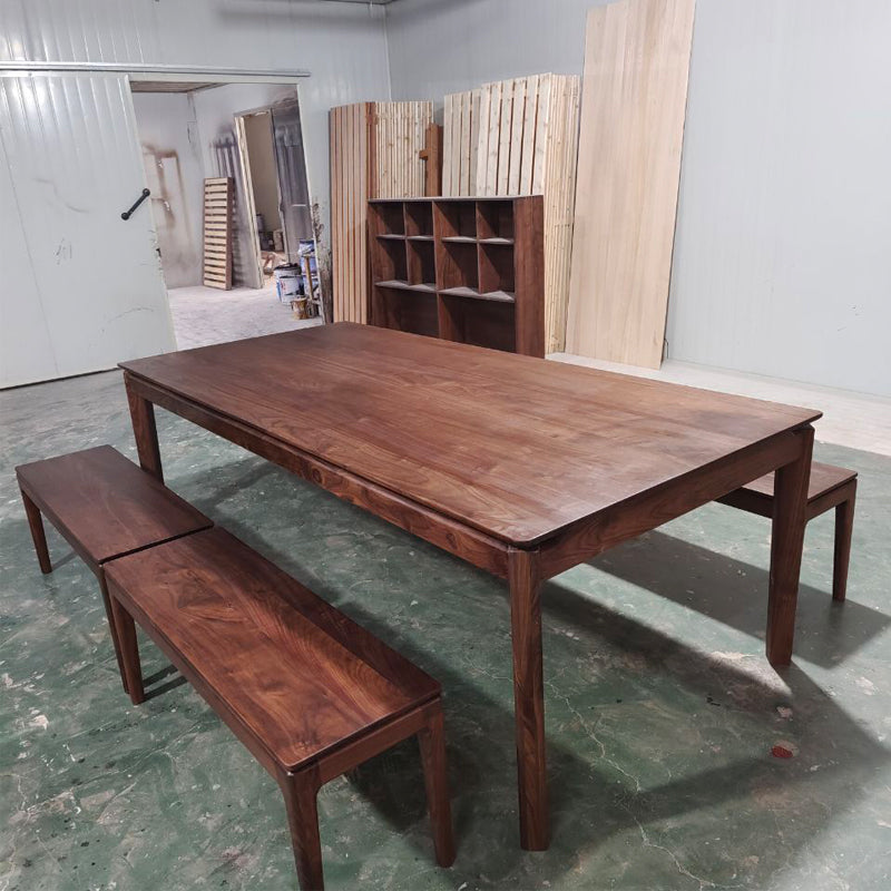 Rectangle Dining Table Cherry Wooden Table for Kitchen Dining Room
