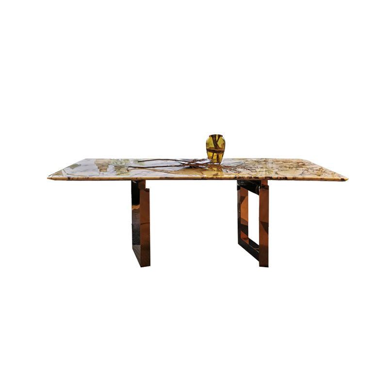 Rectangle Sled Base Dining Room Table Contemporary Dining Table