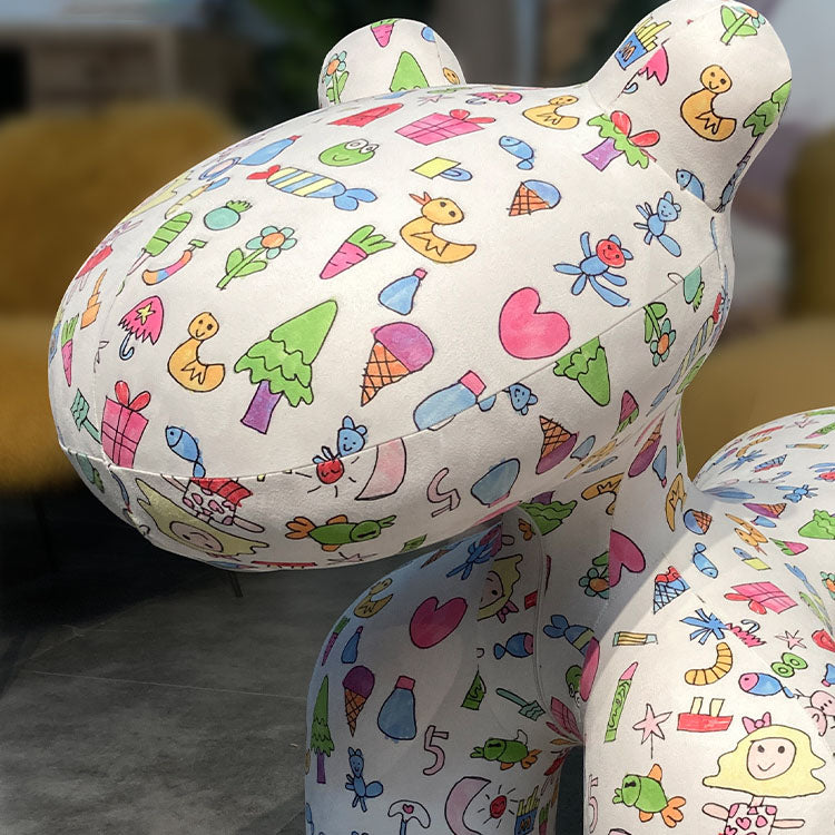 Creative Kid's Dining Chair Upholstered Pony Dining Chair for Home
