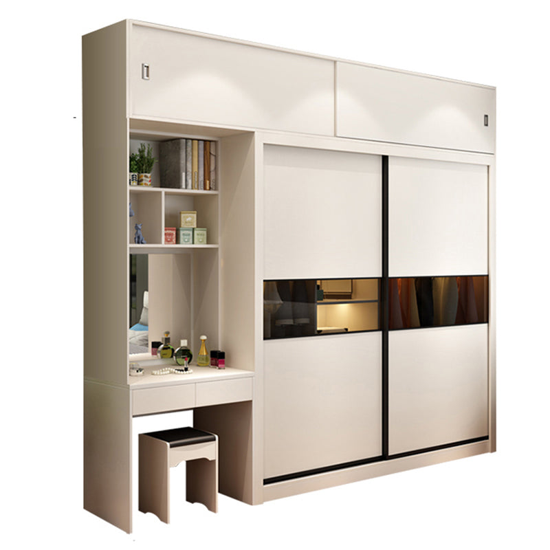 Contemporary Home Engineered Wood Wardrobe Freestanding Wardrobe Closet