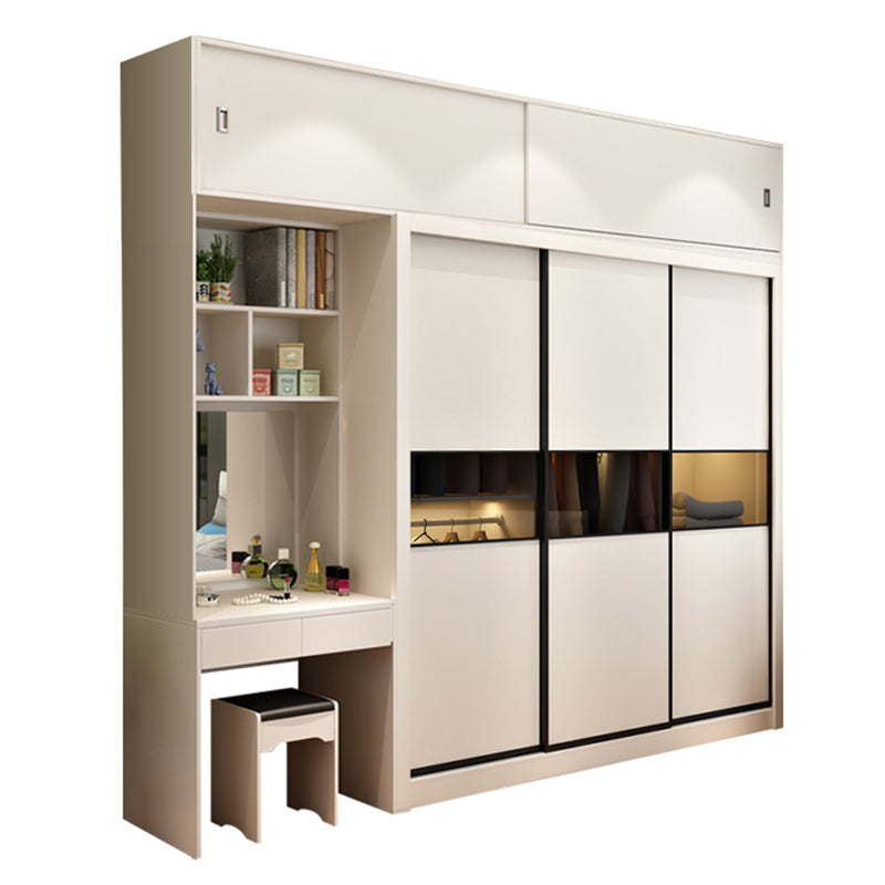 Contemporary Home Engineered Wood Wardrobe Freestanding Wardrobe Closet