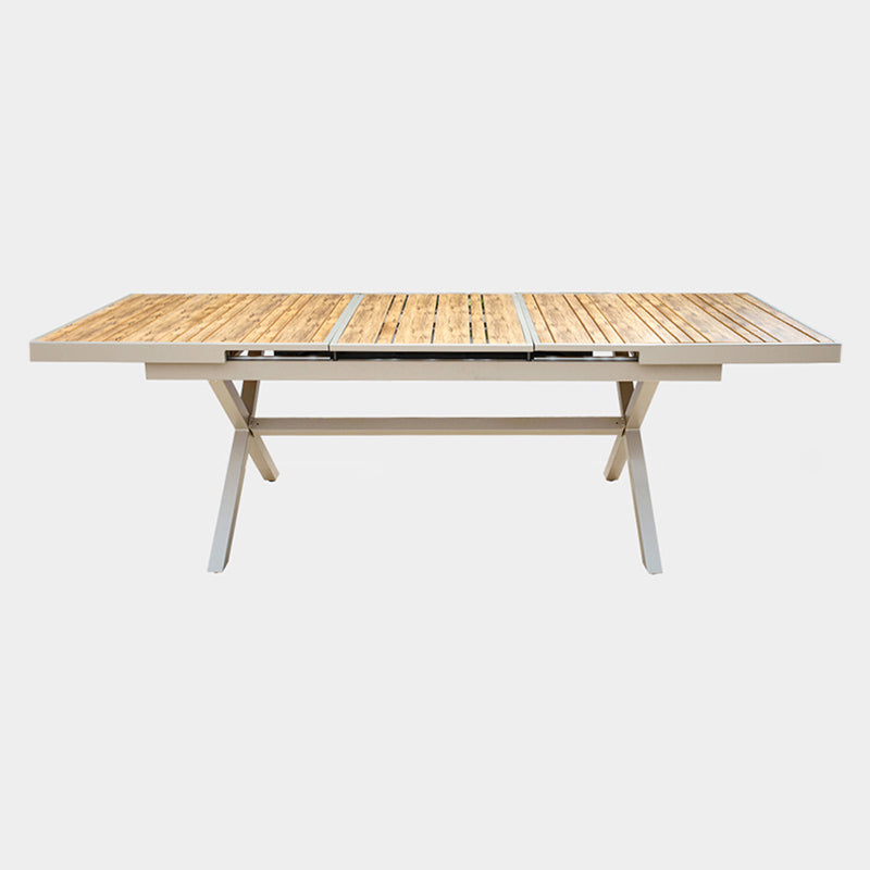 Modern Wood Patio Dining Table 1/2/7 Pieces Brown Dining Set for Courtyard