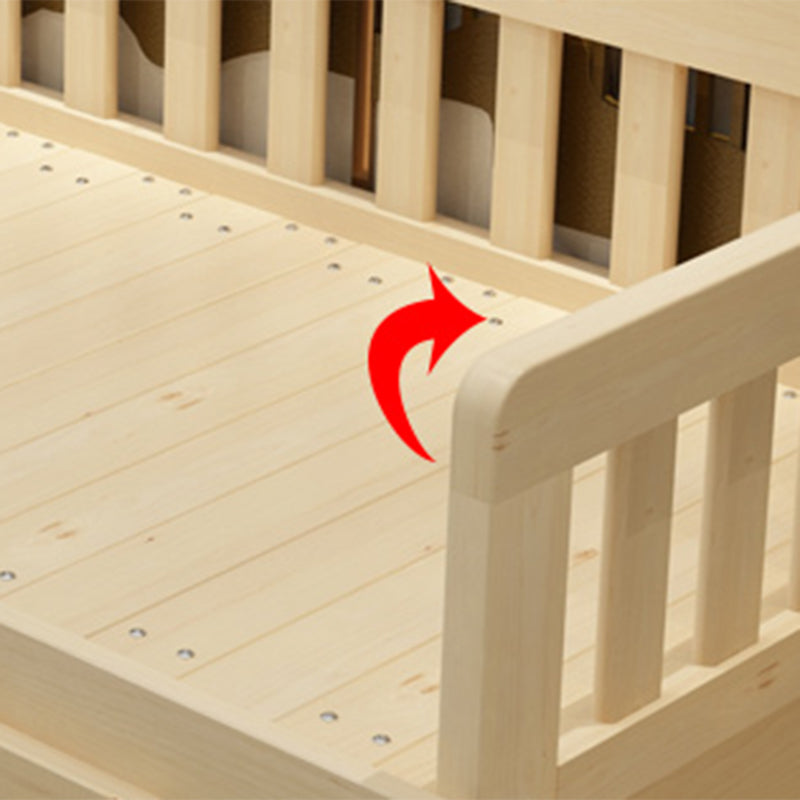 Contemporary Daybed Solid Wood Mattress No Theme Slat Headboard Storage
