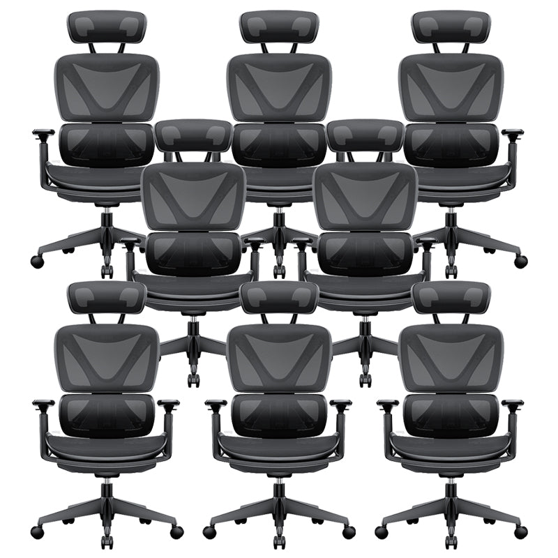 Modern Removable Arms Office Chair Adjustable Seat Height Slide Chair