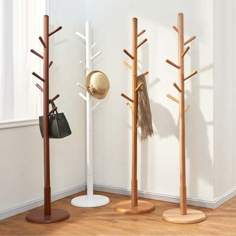 Modern Simple Hall Stand Wooden Free Standing Hall Stand with Hooks