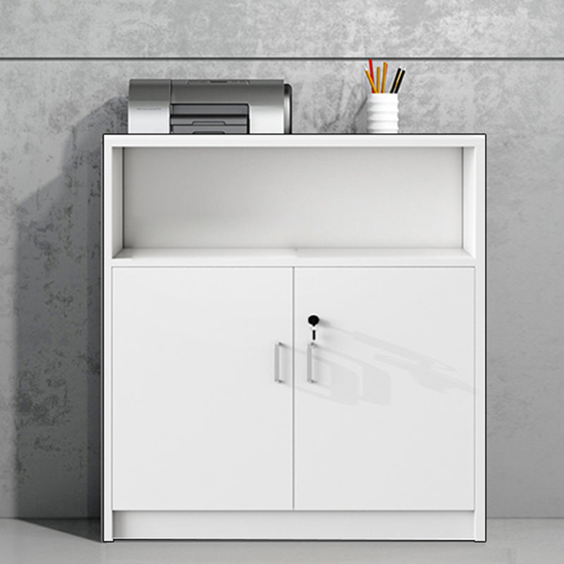 Contemporary File Cabinet Wooden Frame Storage Lateral Filing Cabinet