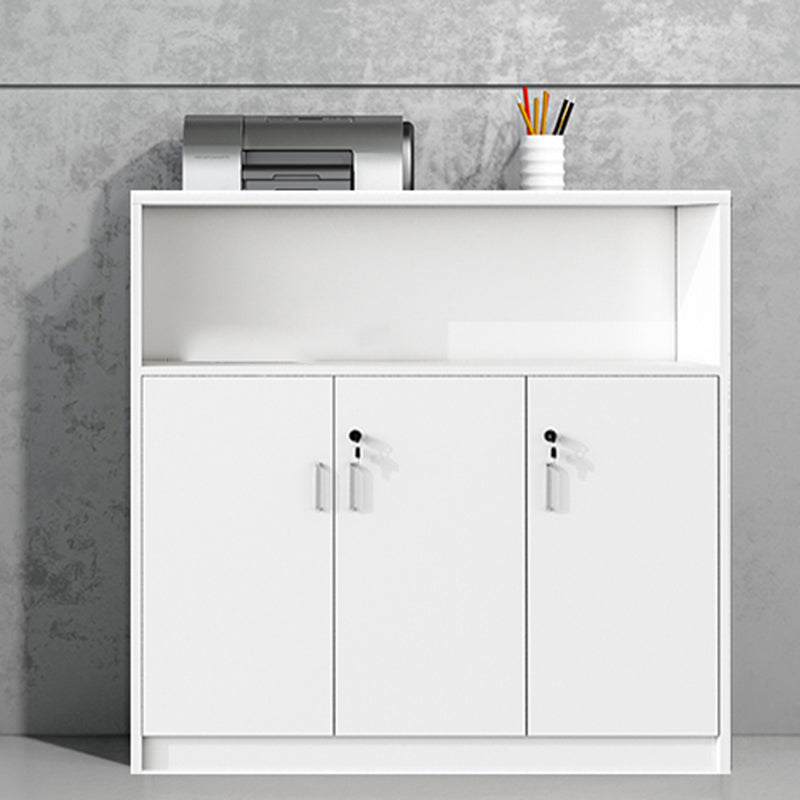 Contemporary File Cabinet Wooden Frame Storage Lateral Filing Cabinet