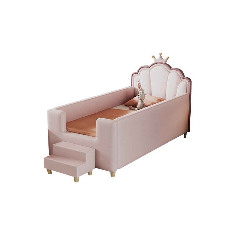 Modern Wooden Nursery Bed Solid Color Nursery Crib with Storage