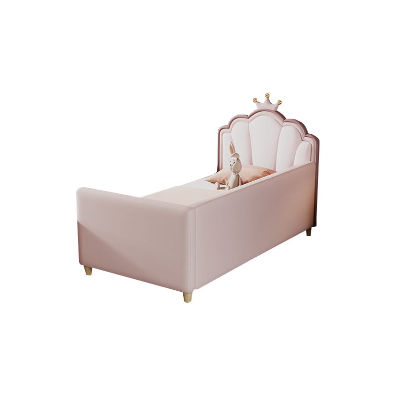 Modern Wooden Nursery Bed Solid Color Nursery Crib with Storage