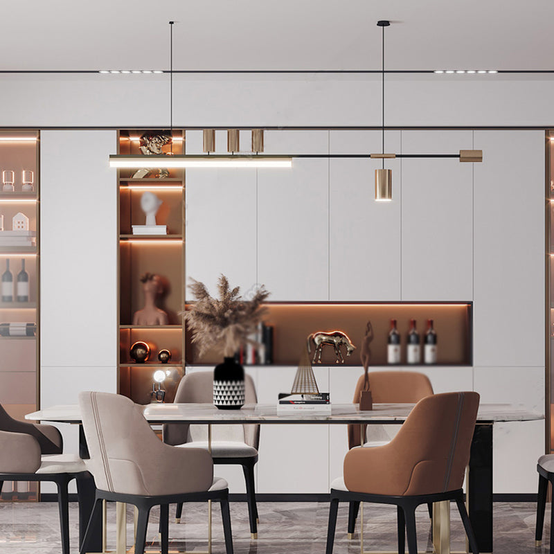 Modern LED Island Fixture Metal Ceiling Pendant Light for Kitchen