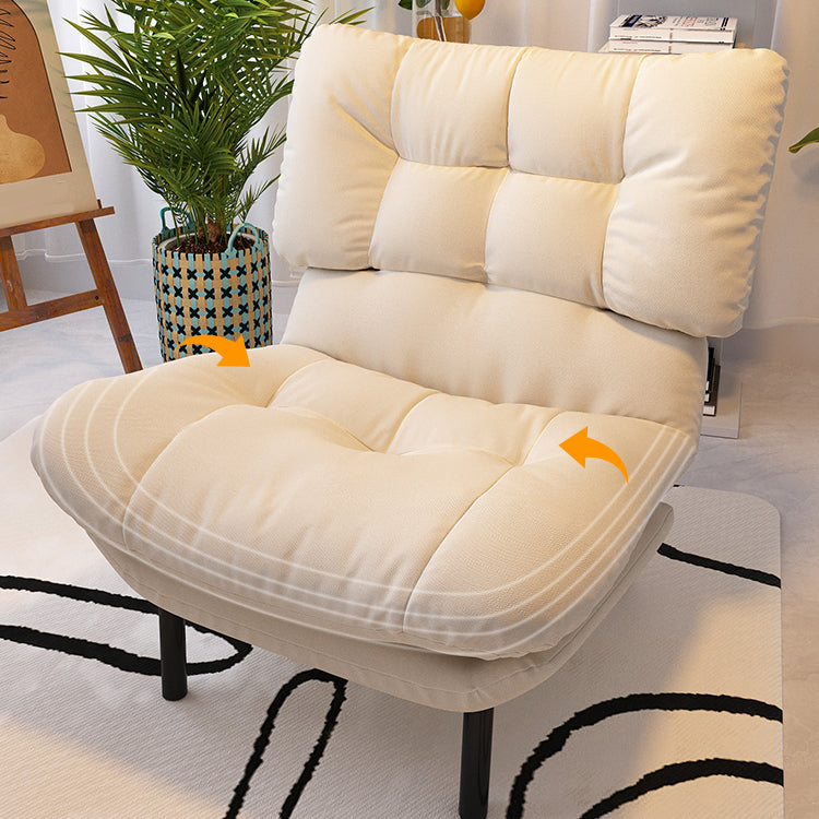 Scandinavian Recliner Chair Metal Manual Recliner Chair with Footrest