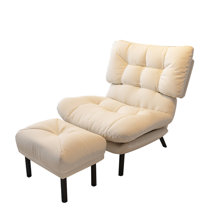 Scandinavian Recliner Chair Metal Manual Recliner Chair with Footrest