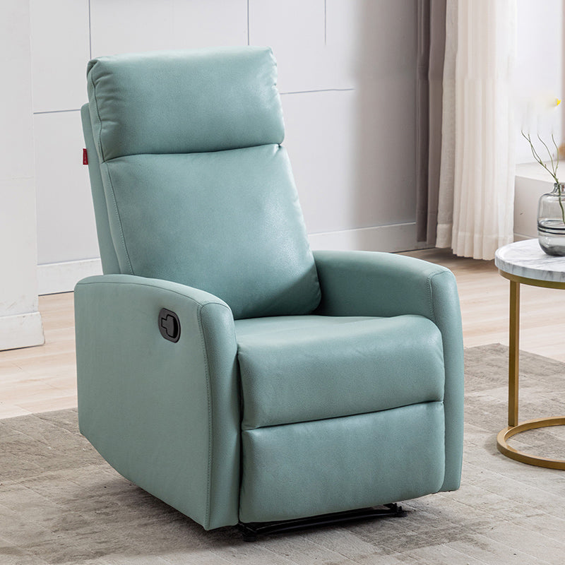 Solid Color Upholstered Standard Recliner Faux Leather Recliner Chair