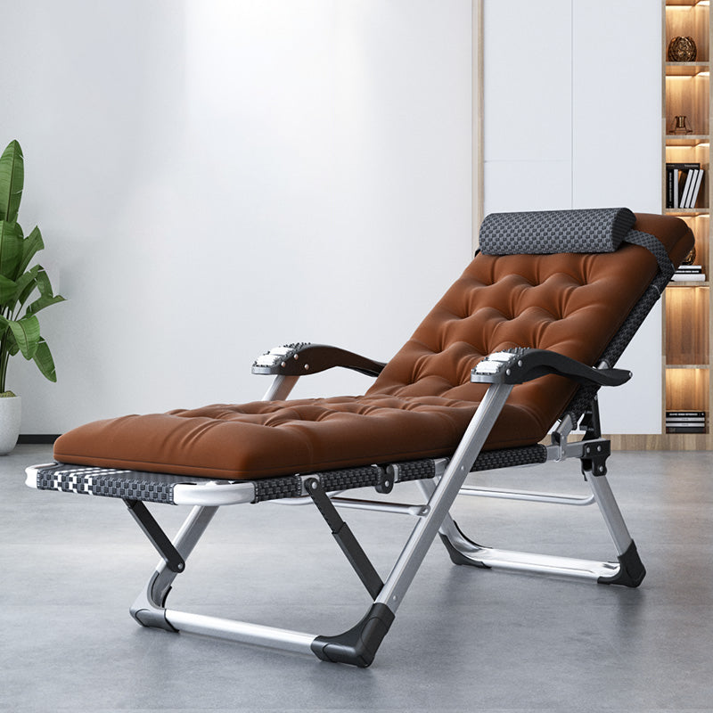 Modern Style Metal Frame Standard Recliner Foldable Recliner Chair