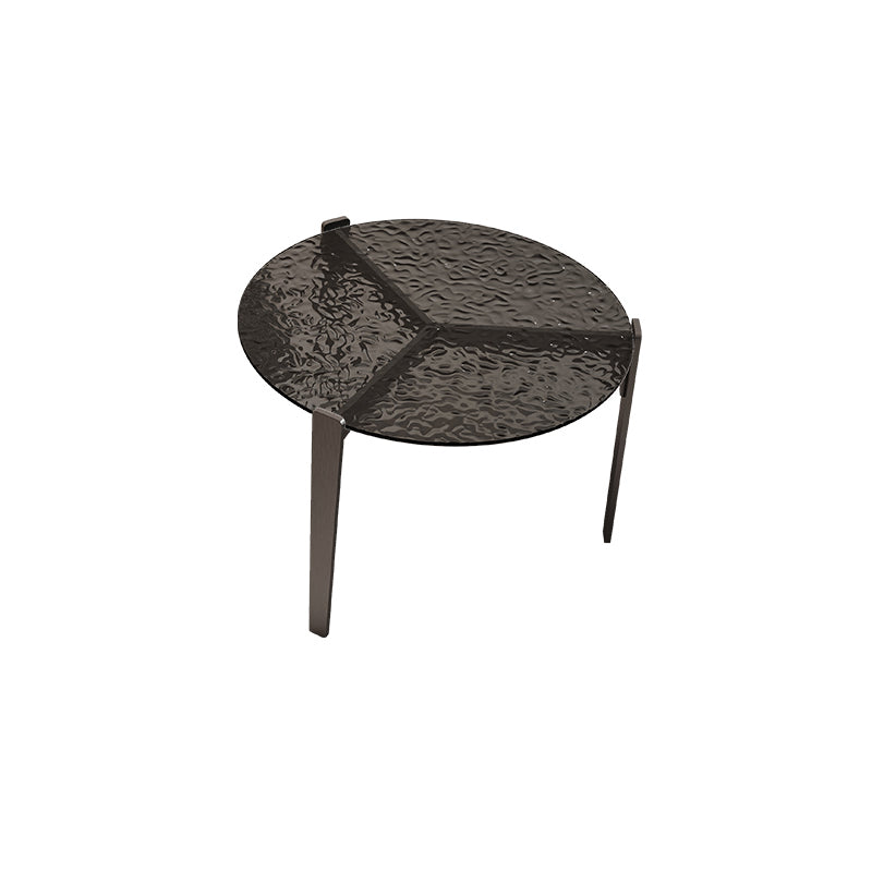 Contemporary Cocktail Table 3 Legs Glass Coffee Cocktail Table