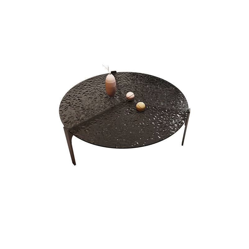 Contemporary Cocktail Table 3 Legs Glass Coffee Cocktail Table