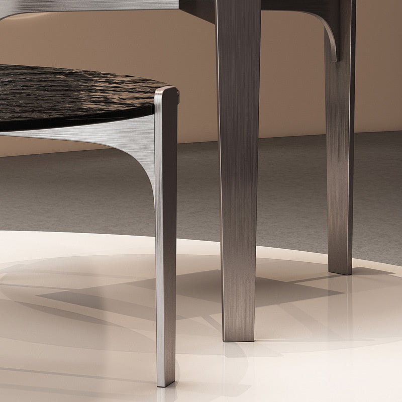 Contemporary Cocktail Table 3 Legs Glass Coffee Cocktail Table