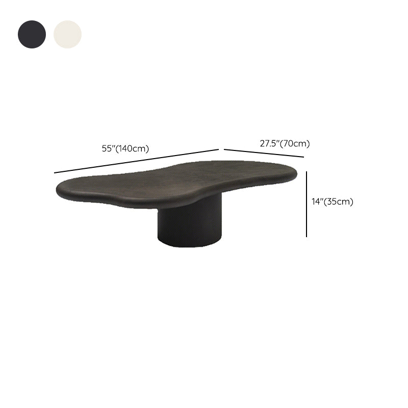 Pedestal Coffee or End Table Contemporary Slate Coffee Cocktail Table