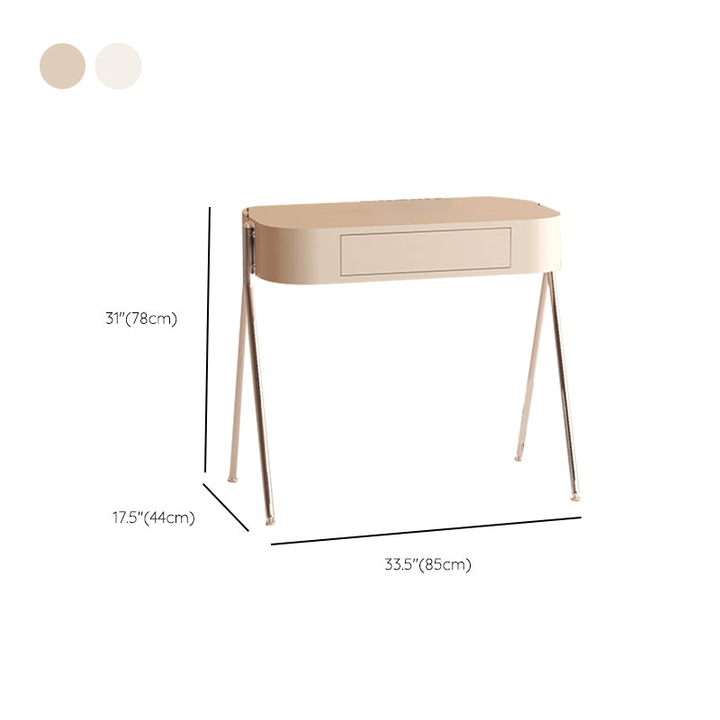 Contemporary Wood Vanity Dressing Table Bedroom Makeup Vanity Desk with Drawer