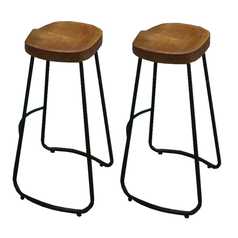 Industrial Style Solid Wood Pub Dining Set 1/2/4/6 Pcs Rectangular Pub Set for Home