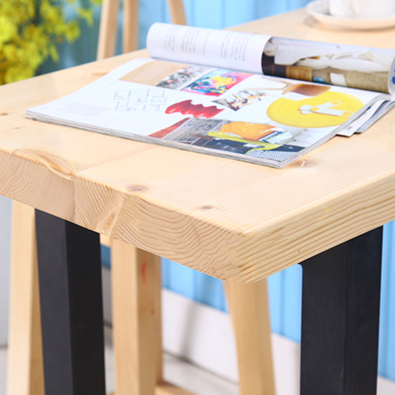 Modern Rectangle Bar Table Set 1/3 Pcs Wooden Brown Bar Table Set