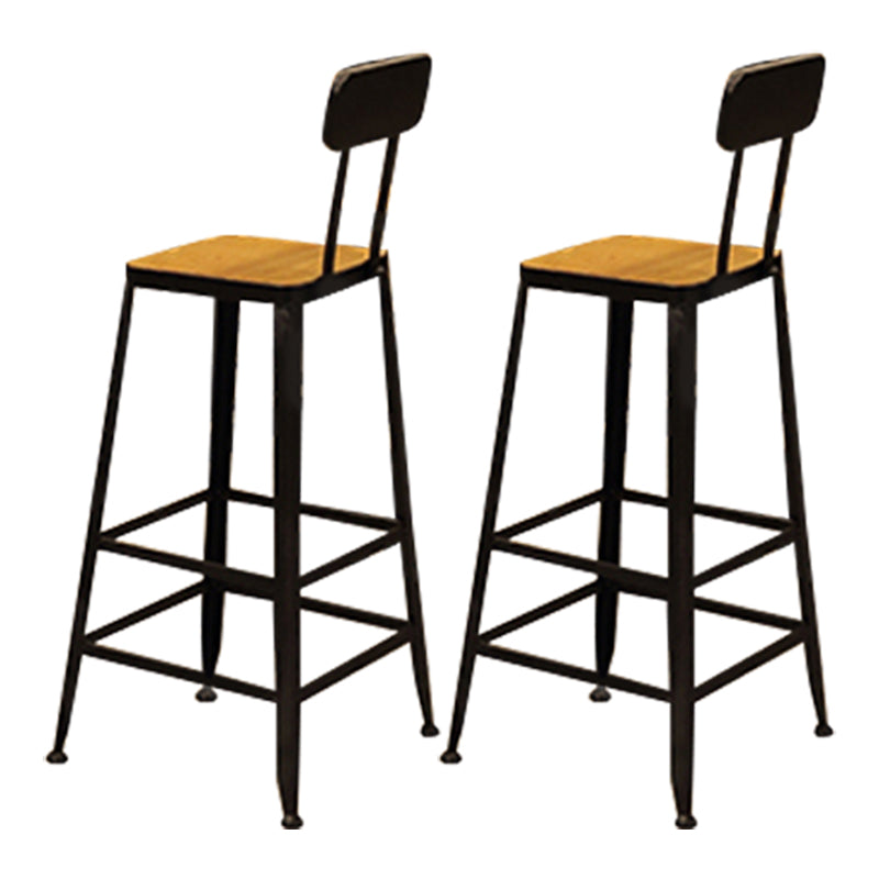 Industrial Style Solid Wood Pub Dining Set 1/2/9 Pcs Rectangular Pub Set for Home