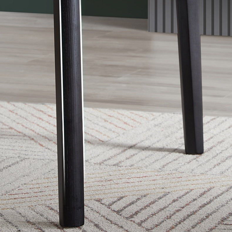 Dining Room Stone Dinner Table Rectangle 4 Legs Dining Table
