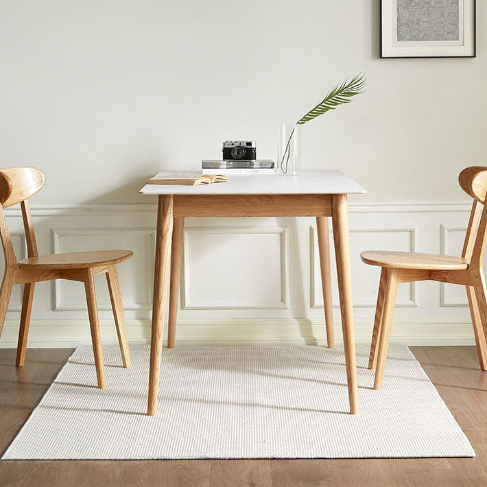 Modern Solid Wood Dining Table Set 5 Pieces Dining Set for Kitchen