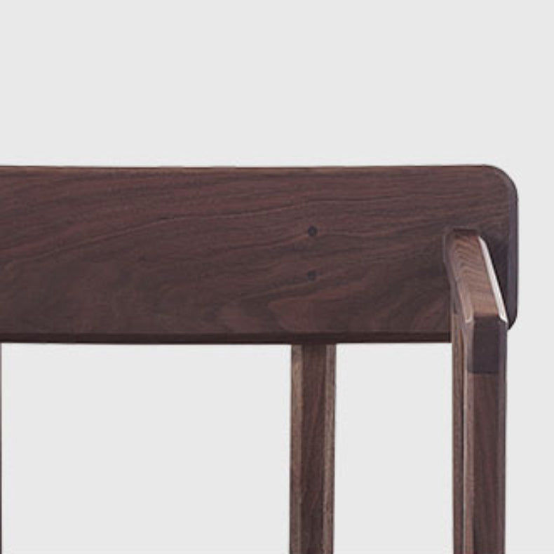 Solid Wood Arm Chair Open Back Dining Arm Chair for Dining Room