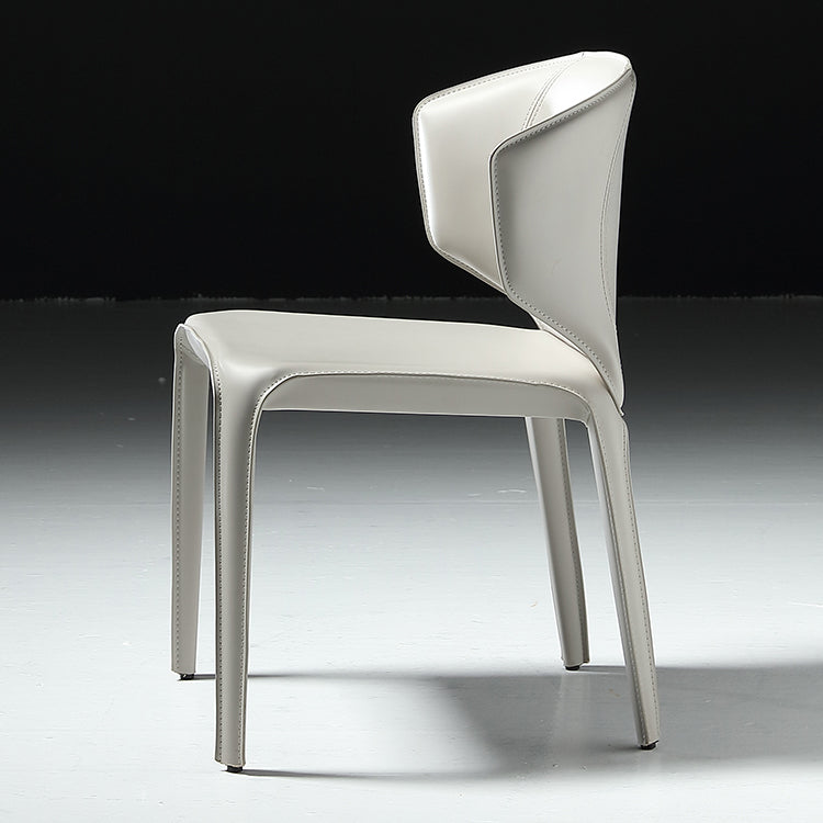 Faux Leather Upholstered Side Chair Indoor Dining Side Chair for Dining Room