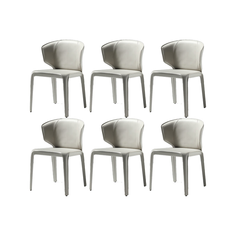 Faux Leather Upholstered Side Chair Indoor Dining Side Chair for Dining Room