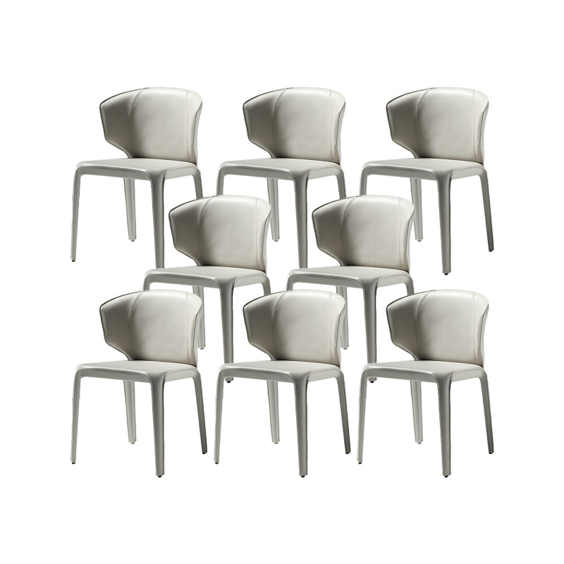 Faux Leather Upholstered Side Chair Indoor Dining Side Chair for Dining Room