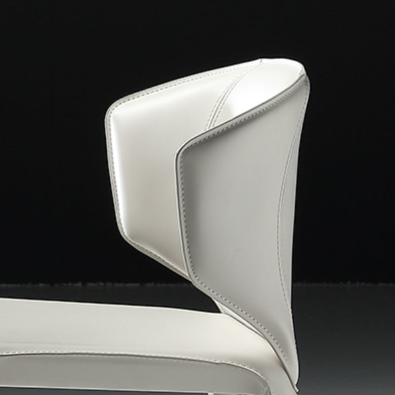 Faux Leather Upholstered Side Chair Indoor Dining Side Chair for Dining Room