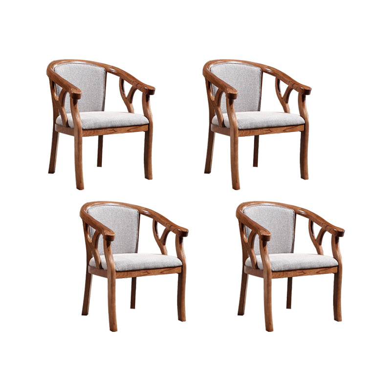 Solid Wood Frame Dining Chairs Dining Arm Chair for Dining Room