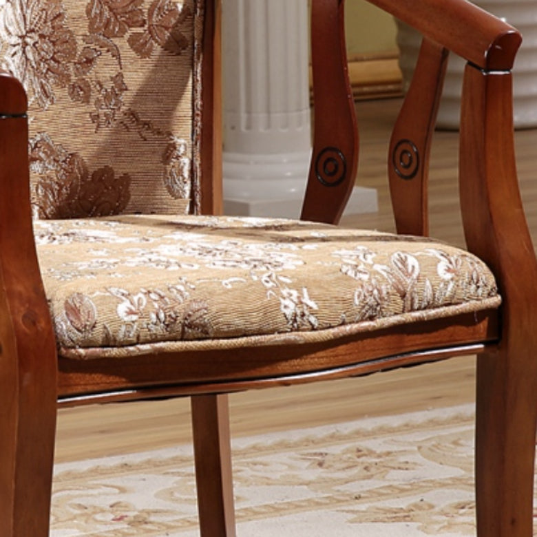 Solid Wood Frame Dining Chairs Dining Arm Chair for Dining Room