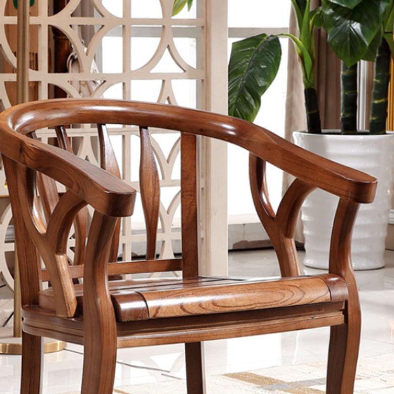 Solid Wood Frame Dining Chairs Dining Arm Chair for Dining Room